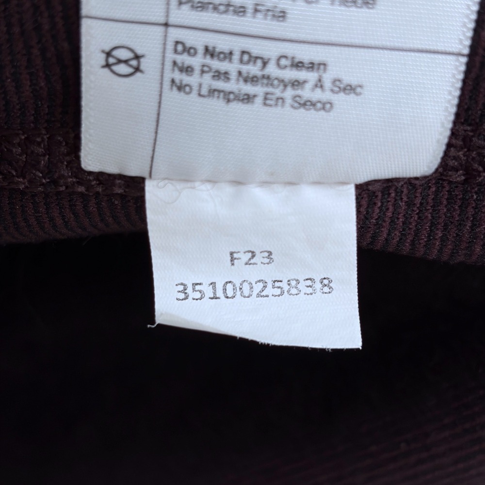 Carhartt Womens Relaxed Fit Fleece Pullover Medium Brown 0J4991-W Snap Front - Picture 7 of 7